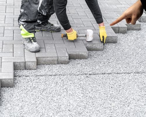 Laying Pavers