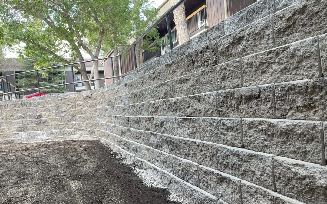 Strength & Style Retaining Wall Project in Regina Housing