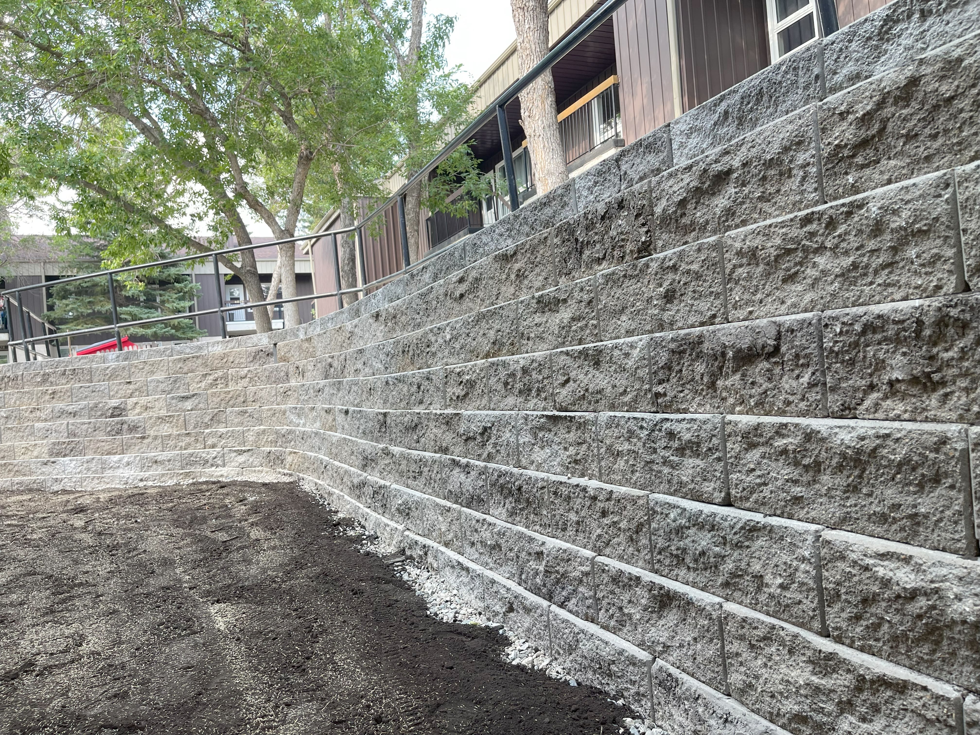 Retaining wall Installation